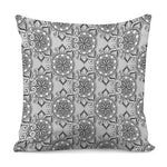Zentangle Floral Pattern Print Pillow Cover