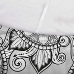 Zentangle Floral Pattern Print Sofa Cover