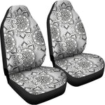 Zentangle Floral Pattern Print Universal Fit Car Seat Covers