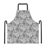 Zentangle Flower Pattern Print Apron