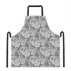 Zentangle Flower Pattern Print Apron