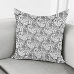 Zentangle Flower Pattern Print Pillow Cover