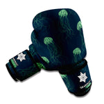 Zentangle Jellyfish Pattern Print Boxing Gloves