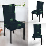 Zentangle Jellyfish Pattern Print Dining Chair Slipcover