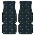 Zentangle Jellyfish Pattern Print Front and Back Car Floor Mats