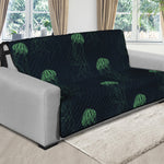 Zentangle Jellyfish Pattern Print Futon Protector