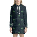 Zentangle Jellyfish Pattern Print Pullover Hoodie Dress