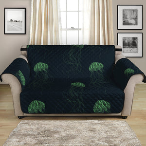 Zentangle Jellyfish Pattern Print Loveseat Protector