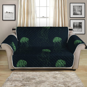 Zentangle Jellyfish Pattern Print Loveseat Protector