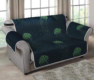 Zentangle Jellyfish Pattern Print Loveseat Protector