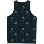 Zentangle Jellyfish Pattern Print Men's Tank Top