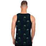 Zentangle Jellyfish Pattern Print Men's Tank Top