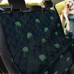 Zentangle Jellyfish Pattern Print Pet Car Back Seat Cover