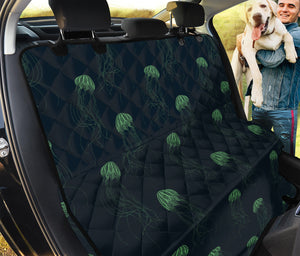 Zentangle Jellyfish Pattern Print Pet Car Back Seat Cover