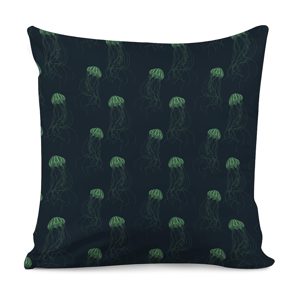 Zentangle Jellyfish Pattern Print Pillow Cover