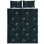 Zentangle Jellyfish Pattern Print Quilt Bed Set