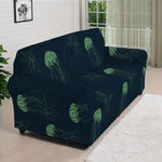 Zentangle Jellyfish Pattern Print Sofa Cover