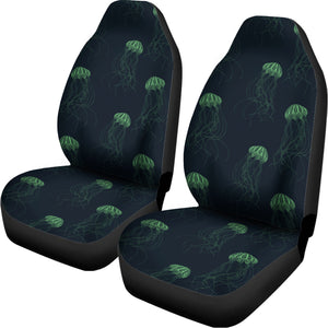 Zentangle Jellyfish Pattern Print Universal Fit Car Seat Covers