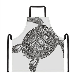 Zentangle Sea Turtle Print Apron