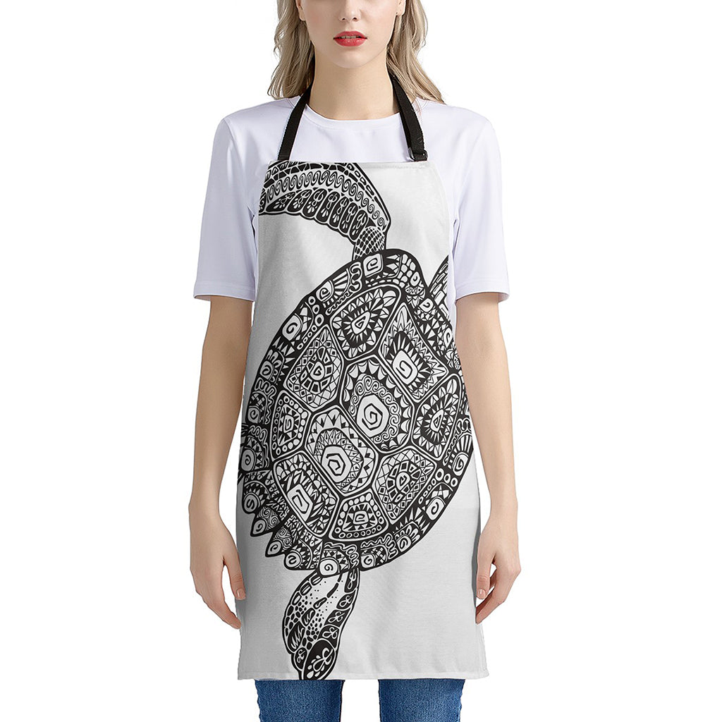 Zentangle Sea Turtle Print Apron