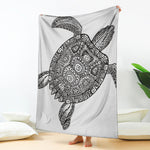 Zentangle Sea Turtle Print Blanket