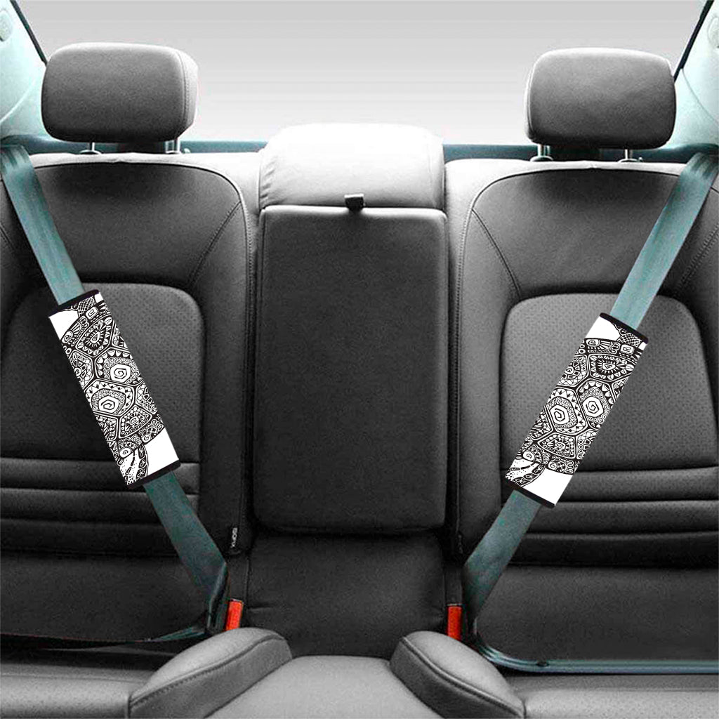 Zentangle Sea Turtle Print Car Seat Belt Covers