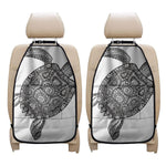 Zentangle Sea Turtle Print Car Seat Organizers