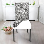 Zentangle Sea Turtle Print Dining Chair Slipcover