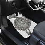 Zentangle Sea Turtle Print Front Car Floor Mats