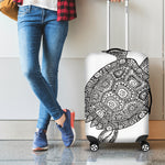 Zentangle Sea Turtle Print Luggage Cover
