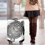 Zentangle Sea Turtle Print Luggage Cover