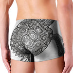 Zentangle Sea Turtle Print Men's Boxer Briefs