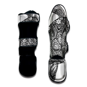 Zentangle Sea Turtle Print Muay Thai Shin Guard