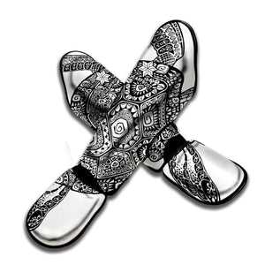 Zentangle Sea Turtle Print Muay Thai Shin Guard