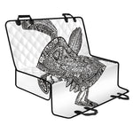 Zentangle Sea Turtle Print Pet Car Back Seat Cover