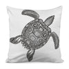 Zentangle Sea Turtle Print Pillow Cover