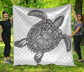Zentangle Sea Turtle Print Quilt