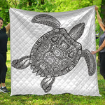 Zentangle Sea Turtle Print Quilt