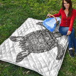 Zentangle Sea Turtle Print Quilt