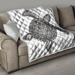Zentangle Sea Turtle Print Quilt