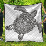 Zentangle Sea Turtle Print Quilt
