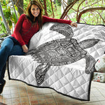 Zentangle Sea Turtle Print Quilt