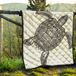 Zentangle Sea Turtle Print Quilt