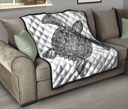 Zentangle Sea Turtle Print Quilt