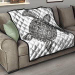 Zentangle Sea Turtle Print Quilt