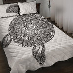 Zentangle Sea Turtle Print Quilt Bed Set