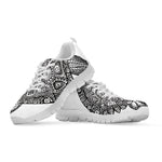 Zentangle Sea Turtle Print White Sneakers