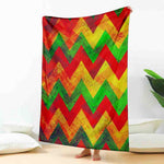 Zig Zag Reggae Pattern Print Blanket