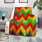Zig Zag Reggae Pattern Print Blanket