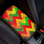 Zig Zag Reggae Pattern Print Car Center Console Cover